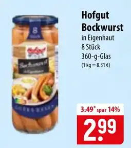 Famila Nord Ost Hofgut Bockwurst Angebot