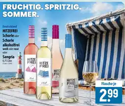 Famila Nord Ost HITZEFREI Schorle oder Schorle alkoholfrei weiß oder rosé oder Sangria Angebot