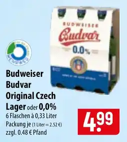 Famila Nord Ost Budweiser Budvar Original Czech Lager Angebot