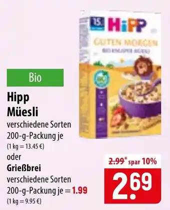 Famila Nord Ost Hipp Müesli Angebot