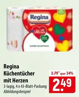 Famila Nord Ost Regina Küchentücher mit Herzen Angebot