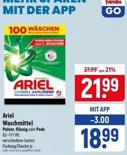 Famila Nord Ost Ariel Waschmittel Angebot