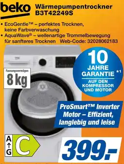 Famila Nord Ost beko Wärmepumpentrockner B3T42249S Angebot