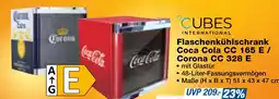 Famila Nord Ost CUBES INTERNATIONAL Flaschenkühlschrank Coca Cola CC 165 E / Corona CC 328 E Angebot