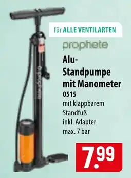 Famila Nord Ost prophete Alu-Standpumpe mit Manometer Angebot