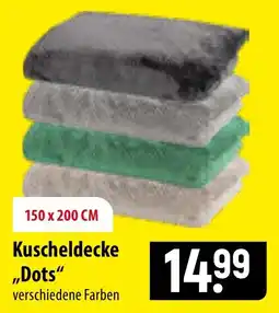 Famila Nord Ost Kuscheldecke "Dots" Angebot