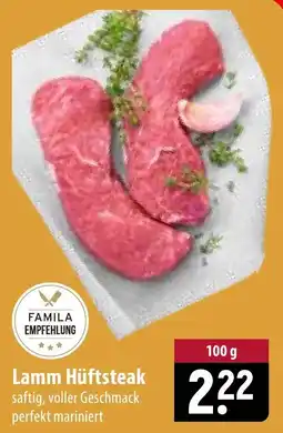 Famila Nord Ost FAMILA Lamm Hüftsteak Angebot
