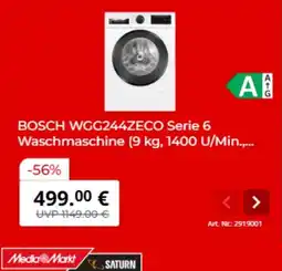 MediaMarkt BOSCH Waschmaschine Angebot