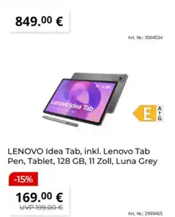 MediaMarkt LENOVO Idea Tab Angebot