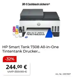 MediaMarkt HP Smart Tank 7308 All-in-One Tintentank Drucker Angebot