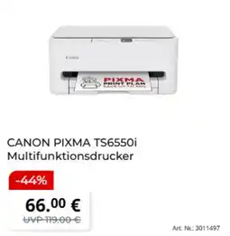 MediaMarkt CANON PIXMA TS6550i Multifunktionsdrucker Angebot