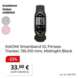 MediaMarkt XIAOMI Smartband 10, Fitness Tracker Angebot