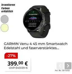 MediaMarkt GARMIN Venu 4 45 mm Smartwatch Angebot