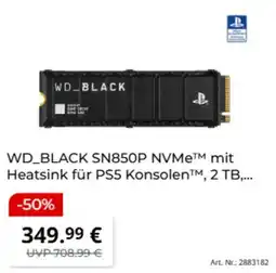 MediaMarkt WD_BLACK SN850P NVMe™ mit Heatsink für PS5 Konsolen™ Angebot