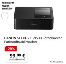 MediaMarkt CANON SELPHY CP1500 Fotodrucker Angebot