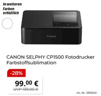 MediaMarkt CANON SELPHY CP1500 Fotodrucker Angebot