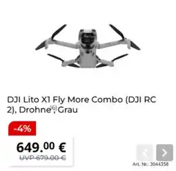 MediaMarkt DJI Lito X1 Fly More Combo (DJI RC 2), Drohne, Grau Angebot