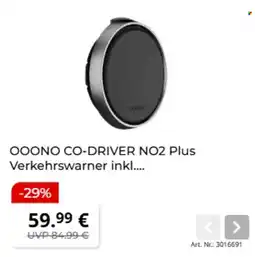 MediaMarkt OOONO CO-DRIVER NO2 Plus Verkehrswarner Angebot
