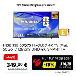MediaMarkt HISENSE 50Q7S Hi-QLED 4K TV Angebot