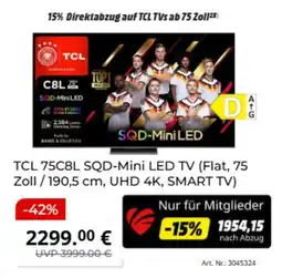MediaMarkt TCL 75C8L SQD-Mini LED TV Angebot