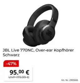 MediaMarkt JBL Live 770NC, Over-ear Kopfhörer Schwarz Angebot