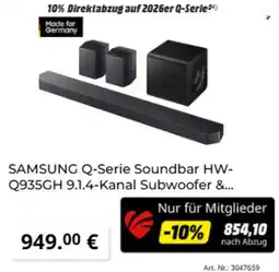 MediaMarkt SAMSUNG Q-Serie Soundbar HW-Q935GH Angebot