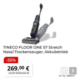 MediaMarkt TINECO FLOOR ONE S7 Stretch Nass-/Trockensauger, Akkubetrieb Angebot