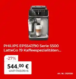 MediaMarkt PHILIPS EP5547/90 Serie 5500 LatteGo Angebot