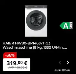 MediaMarkt HAIER Waschmaschine Angebot