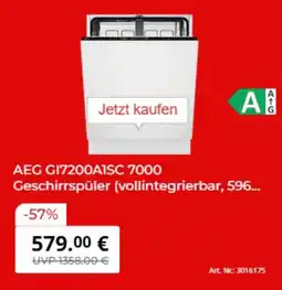 MediaMarkt AEG GI7200AISC 7000 Geschirrspüler Angebot