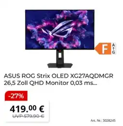 MediaMarkt ASUS ROG Strix OLED XG27AQDMGR 26,5 Zoll QHD Monitor Angebot