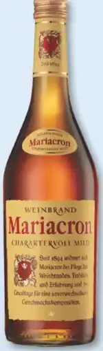 trinkgut Mariacron Weinbrand Angebot