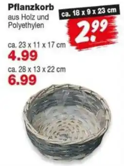 Repo Markt Pflanzkorb aus Holz und Polyethylen Angebot
