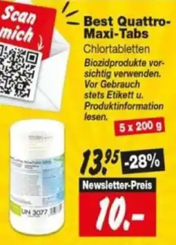 Repo Markt Best Quattro-Maxi-Tabs Angebot