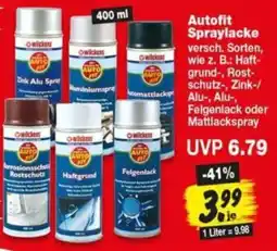 Repo Markt Autofit Spraylacke Angebot