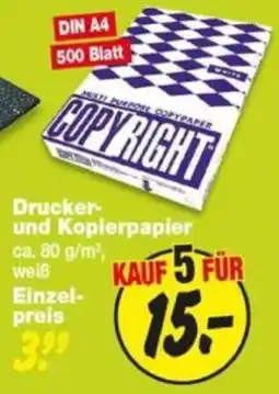 Repo Markt Drucker- und Kopierpapier Angebot