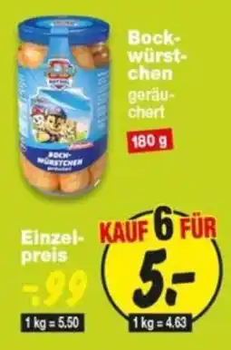 Repo Markt Bock-würstchen geräuchert Angebot