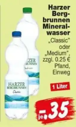 Repo Markt Harzer Bergbrunnen Mineralwasser Classic Angebot