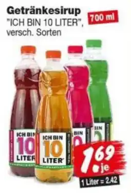 Repo Markt Getränkesirup "ICH BIN 10 LITER" Angebot