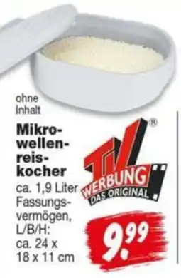 Repo Markt TV Werbung Mikrowellen-reiskocher Angebot