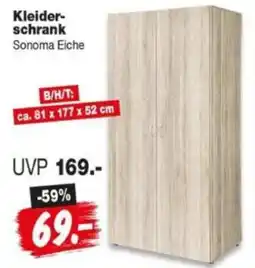Repo Markt Kleiderschrank Sonoma Eiche Angebot
