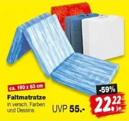 Repo Markt Faltmatratze Angebot
