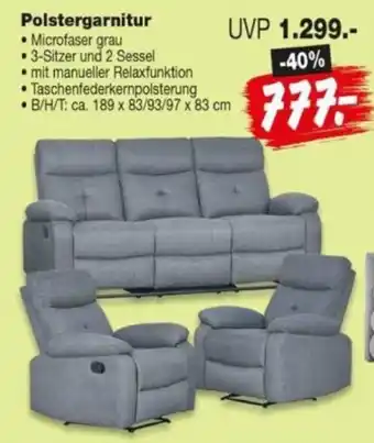 Repo Markt Polstergarnitur Angebot