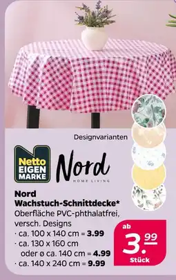 Netto Nord wachstuch-schnittdecke ca. 100 x 140 cm Angebot