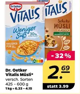 Netto Dr. oetker vitalis müsli Angebot