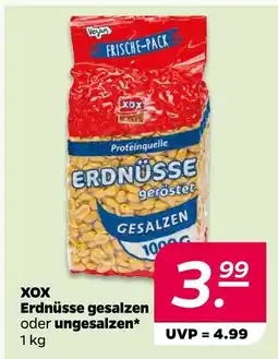Netto Xox erdnüsse gesalzen oder ungesalzen Angebot
