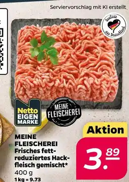 Netto Netto eigenmarke frisches fett-reduziertes hackfleisch gemischt Angebot