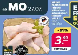 Netto Meine fleischerei hähnchenschenkel mit rückenstück Angebot