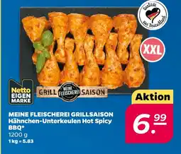 Netto Meine fleischerei hähnchen-unterkeulen hot spicy bbq Angebot