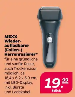 Netto Mexx wiederaufladbarer (folien-) herrenrasierer Angebot